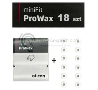 Filtry Oticon ProWax miniFit zestaw 18 szt.- krążek+ dodatkowe filterki luzem
