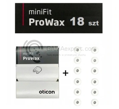 Filtry Oticon ProWax miniFit zestaw 18 szt.- krążek+ dodatkowe filterki luzem